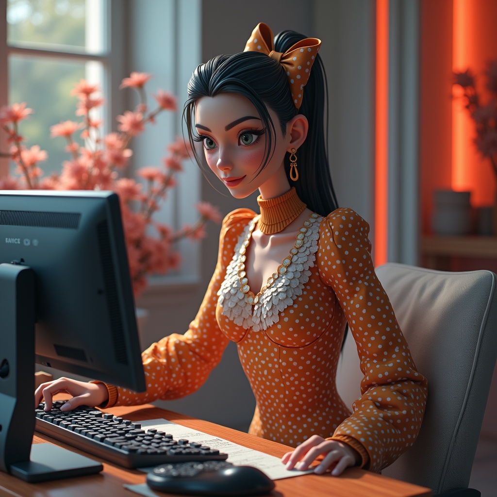 unlocking - An animation studio showcasing AI-driven 3D modeling software in action, with artists creating detailed, lifelike