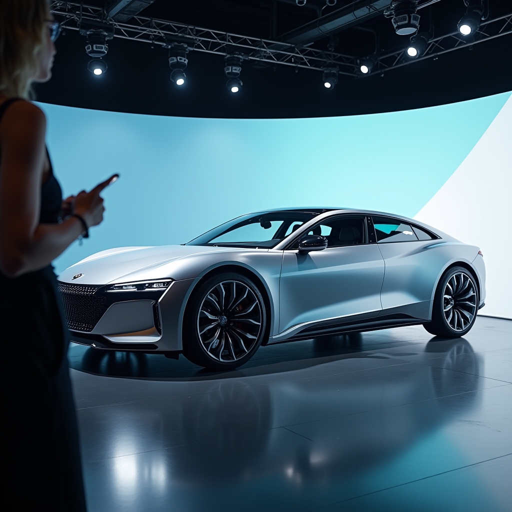 revolutionizing - Interactive AI video campaign featuring a virtual car design studio, where users personalize vehicle featur