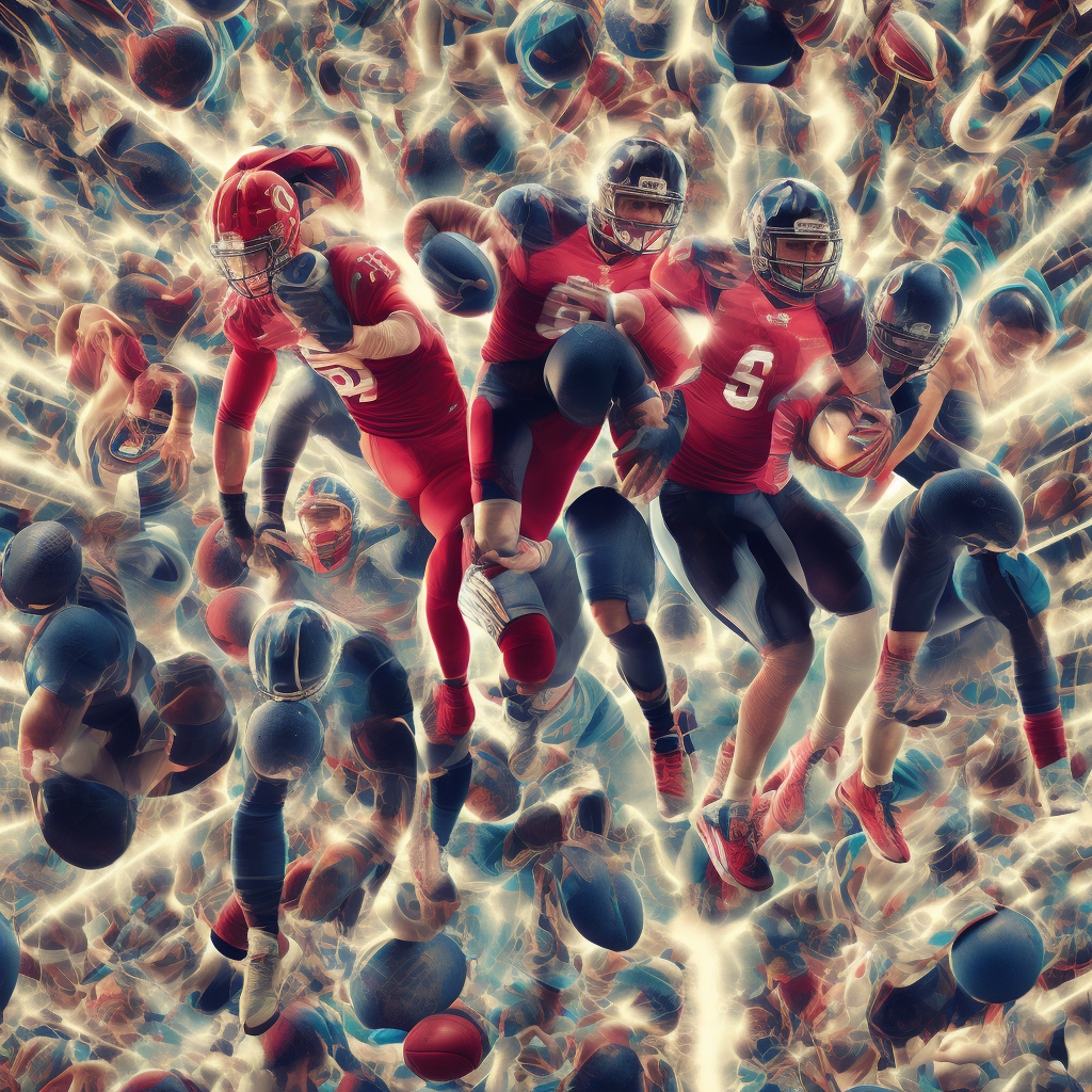 revolutionizing - dynamic video ad creation in action showing a sports brand ad with AI-generated visuals of athletes perform