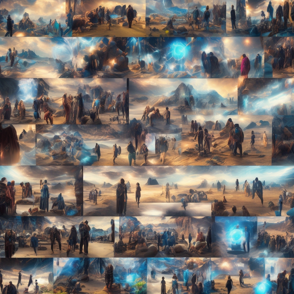 AI analyzing film footage, highlighting emotional scenes and characters, vibrant color grading, dynamic scene transitions, a futuristic editing suite with multiple screens displaying various film scenes