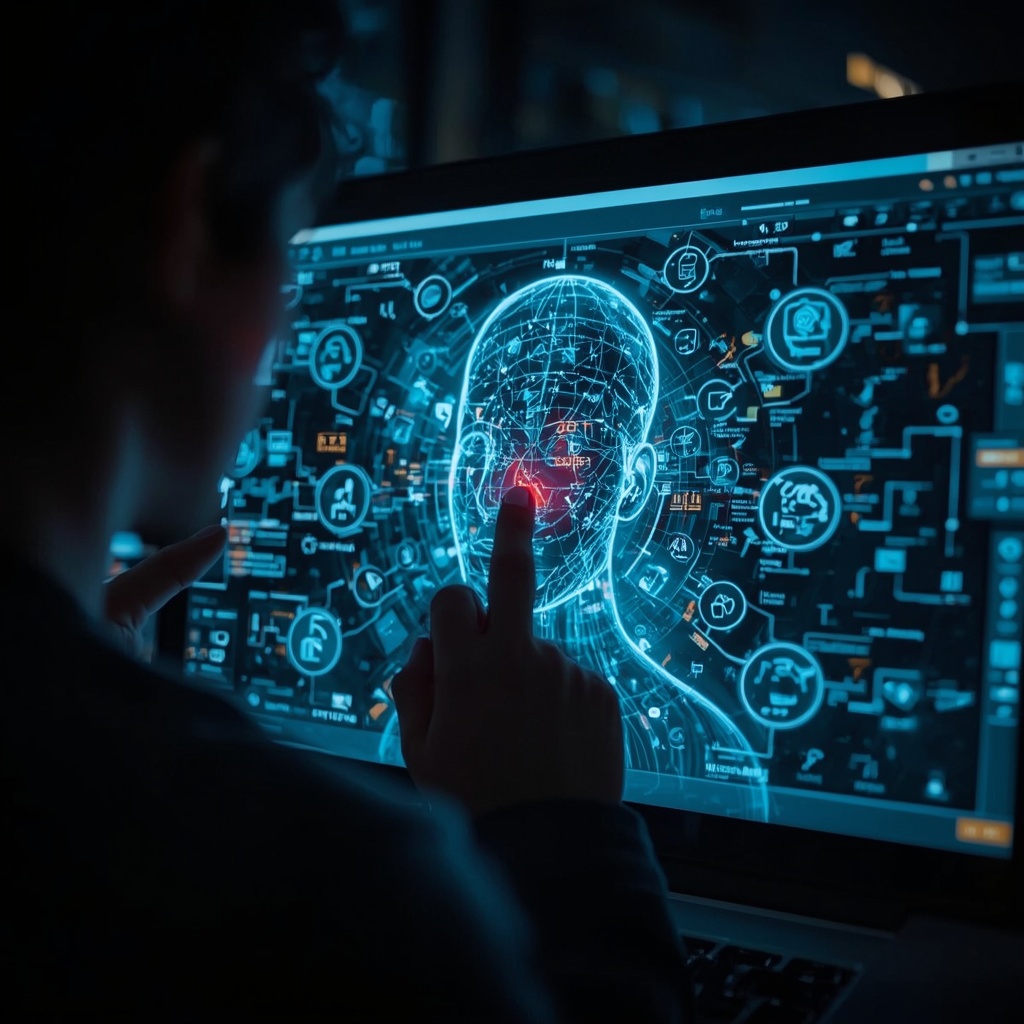 unlock - engaging brand marketing video being crafted using AI, showing real-time consumer data integration, personalized con