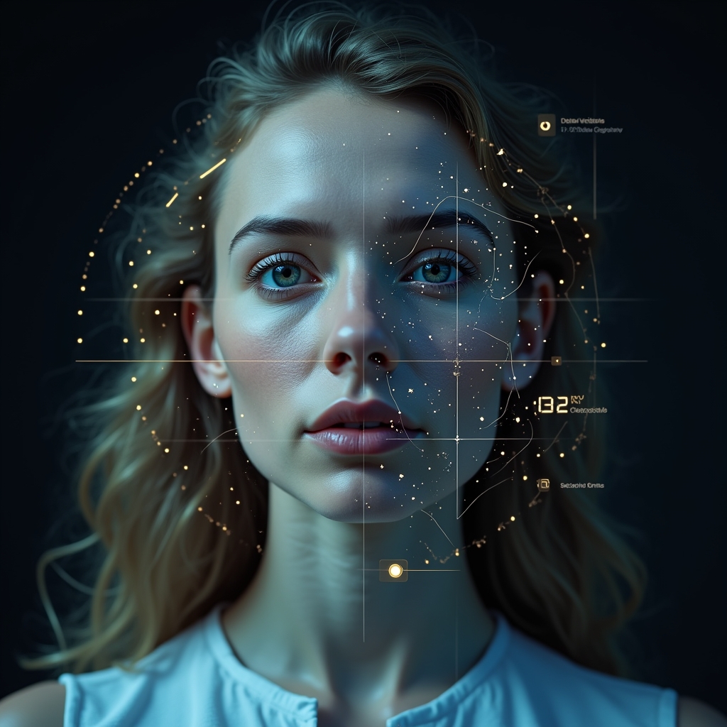 revolutionizing - AI analyzing facial expressions with advanced emotion recognition technology in a video, displaying real-ti
