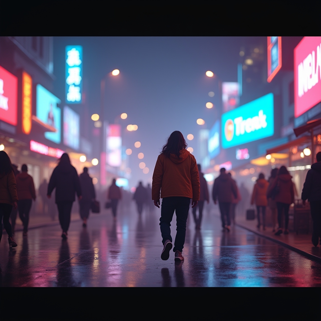 revolutionizing - dynamic social media campaign featuring AI-generated video, vibrant and engaging content tailored to user p