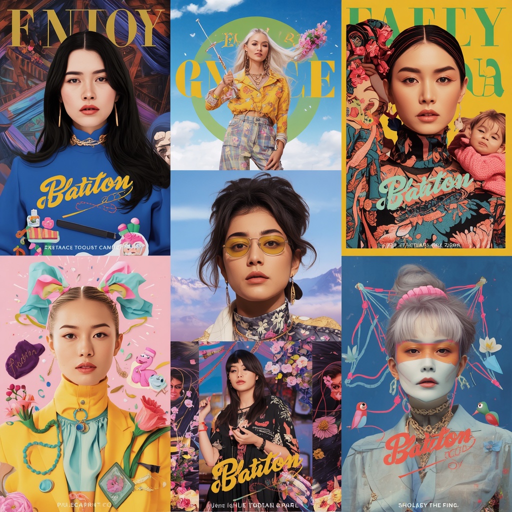 revolutionizing - Illustration of a multi-channel brand campaign using AI video generation, showing consistent visual style a